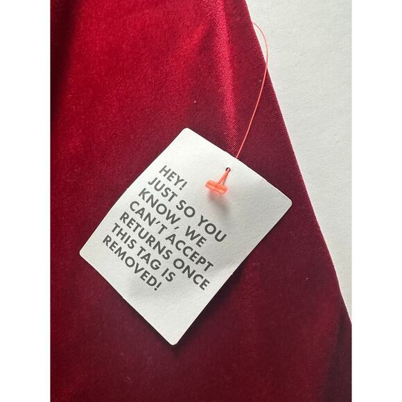 NWT Asos Design Curve Size 20 Drape Bardot Corset Red Velvet Pencil Midi Dress - Picture 6 of 15